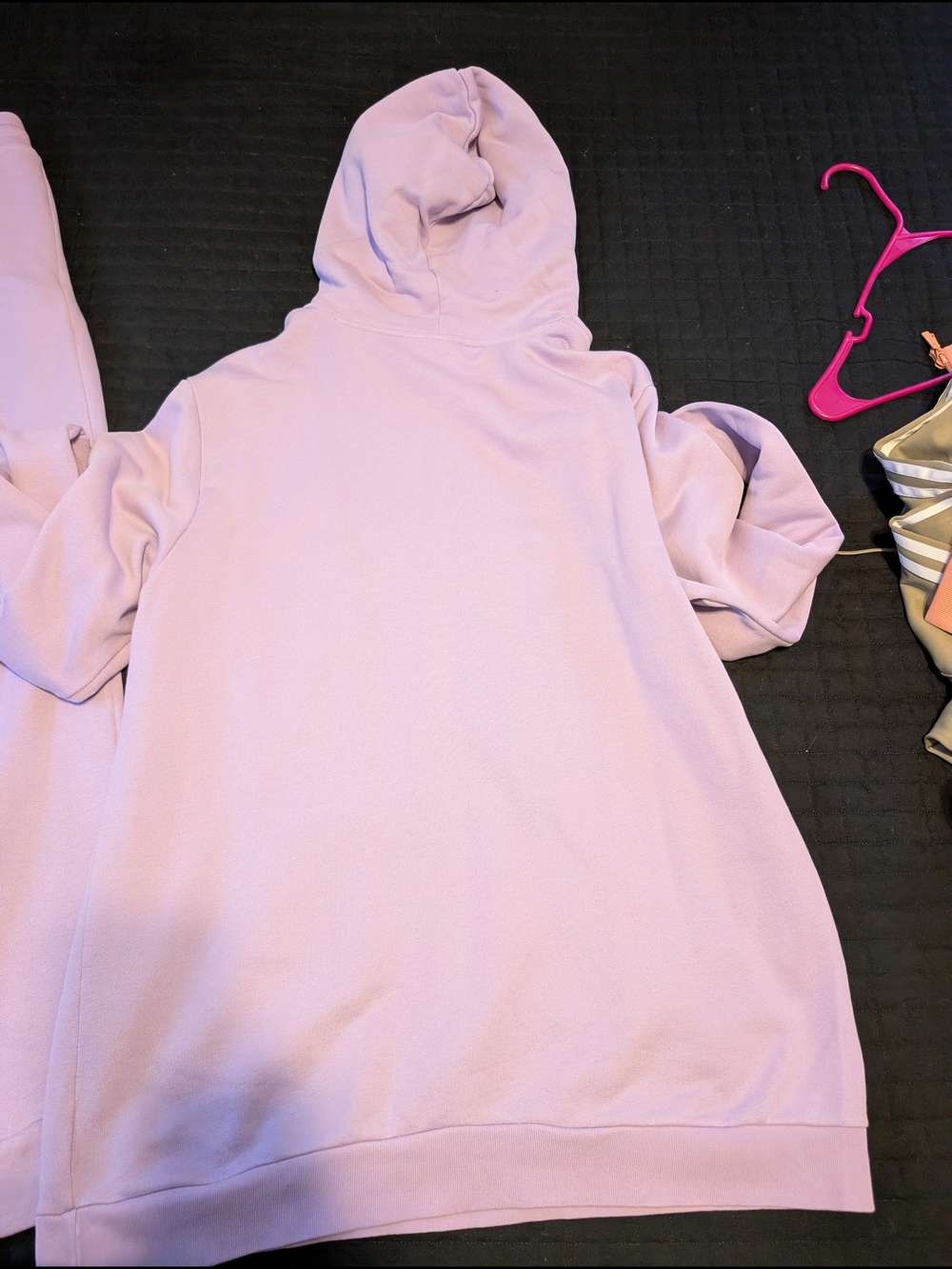 Adidas Trefoil Hoodie & Joggers Set in Lavender - Picture 3 of 5